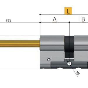 AIP Cilindro chiave-codolo rasabile - immagine 2